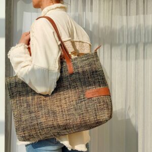 Bolsos rafia tipo tote 